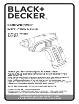 Black & Decker Power Screwdriver BDCS30C Manual de usuario