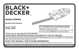 Black & Decker Brush Cutter TR117 Manual de usuario