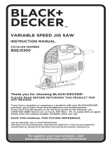 Black & Decker Cordless Saw BDEJS300 Manual de usuario