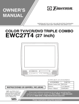 Symphonic TV VCR Combo EWC27T4 Manual de usuario