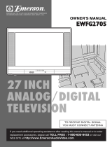 Emerson CRT Television EWFG2705 Manual de usuario