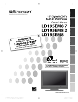 Emerson Flat Panel Television LD195EM8 2 Manual de usuario