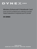 Dynex DX-EBNBC - Wireless G Notebook Card Manual de usuario