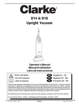 Clarke Vacuum Cleaner D14 Manual de usuario