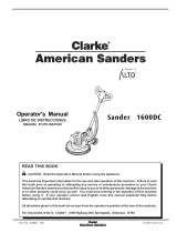 Clarke Sander l 1600DC Manual de usuario
