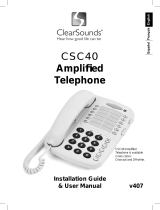 ClearSounds Amplified Phone v407 Manual de usuario