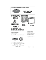 Essick Humidifier 697 500 Manual de usuario