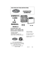 Essick Air Bemis Credenza 696 400 Manual de usuario