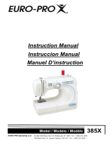 Euro-Pro Sewing Machine 385X Manual de usuario