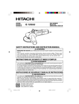 Hitachi Grinder G 12SA2 Manual de usuario