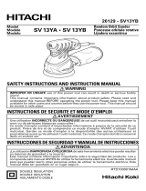 Hitachi SV 13YA Manual de usuario