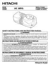 Hitachi Battery Charger UC 18YG Manual de usuario