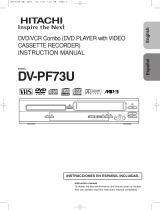 Hitachi DVD VCR Combo DVPF73U Manual de usuario