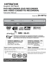 Hitachi DVD VCR Combo DVRF7U Manual de usuario