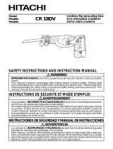 Hitachi CR 18DV Manual de usuario