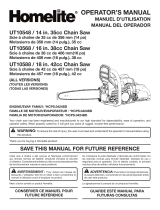 Homelite Chainsaw UT10548 Manual de usuario