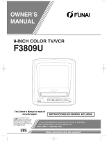Funai TV VCR Combo F3809U Manual de usuario