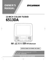 Sylvania TV DVD Combo 6513DA Manual de usuario