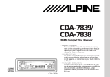Alpine Car Stereo System CDA-7838 Manual de usuario