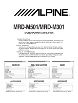 Alpine Stereo Amplifier MRD-M301 Manual de usuario