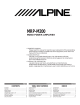 Alpine Stereo Amplifier MRP-M200 Manual de usuario