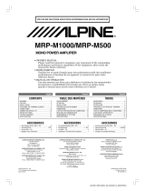 Alpine MRP-M500 Manual de usuario