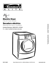 Kenmore Clothes Dryer 110.8787 Manual de usuario