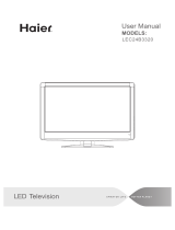 Haier CRT Television LEC24B3320 Manual de usuario