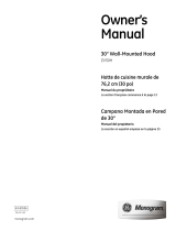 GE Monogram Ventilation Hood ZV30H Manual de usuario