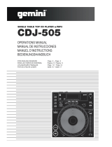 Gemini Car Speaker CDJ-505 Manual de usuario