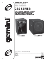 Gemini Speaker GSS-1522 Manual de usuario