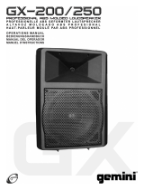 Gemini Portable Speaker GX-250 Manual de usuario
