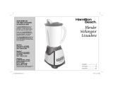 Hamilton Beach Blender 58148 Manual de usuario