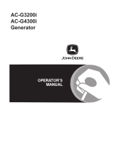 John Deere Portable Generator AC-G3200i Manual de usuario