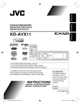 JVC KD-AVX11 - EXAD - DVD Player Manual de usuario