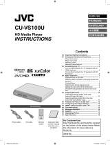 JVC CU-VS100 - Digital AV Player Manual de usuario