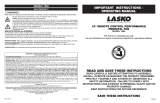 Lasko Fan 1888 Manual de usuario
