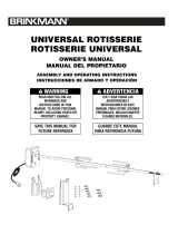 Brinkmann Oven Universal Rotisserie Manual de usuario
