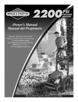 Briggs & Stratton SpeedClean 2200 PSI Manual de usuario