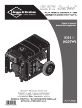 Briggs & Stratton Portable Generator 030211 Manual de usuario