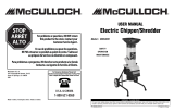 McCulloch Chipper MCS2001 Manual de usuario
