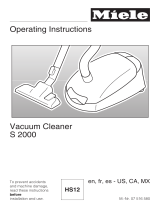 Miele Vacuum Cleaner S 2000 Manual de usuario