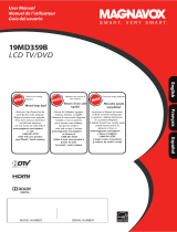 Magnavox TV DVD Combo 19MD359B Manual de usuario