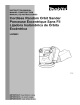 Makita Cordless Sander LXOB01 Manual de usuario