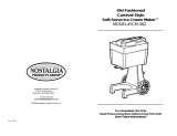 Nostalgia Electrics Frozen Dessert Maker ICM-562 Manual de usuario