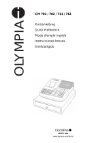 Olympia Cash Register CM 702. CM 711 Manual de usuario
