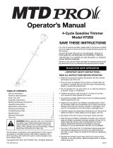MTD H70SS Manual de usuario