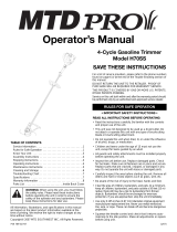 MTD Trimmer H70SS Manual de usuario
