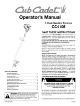 MTD Trimmer CC4105 Manual de usuario