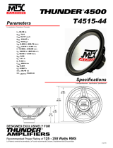 MTX Audio Stereo Amplifier T4515-44 Manual de usuario